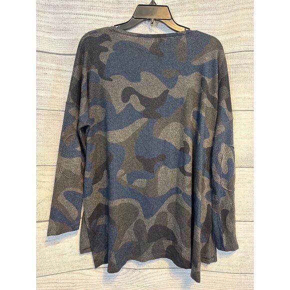 Go Couture Vintage Edition Camo Print Long Sleeve Top M - Picture 3 of 3